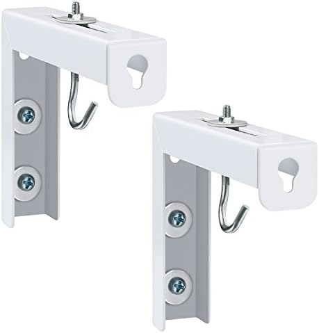 L-Brackets Mount 6" Adjustable Wall and Ceiling Hanging Plate Hook Kit for Projector Screen Manual /Spectrum /VMAX2