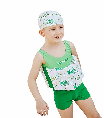 Kingswell Float Suit Toddler Swimsuit Kids Swim Training Aid Bathing Vest Suit with Removable Buoyancy Float for Toddler Boys
