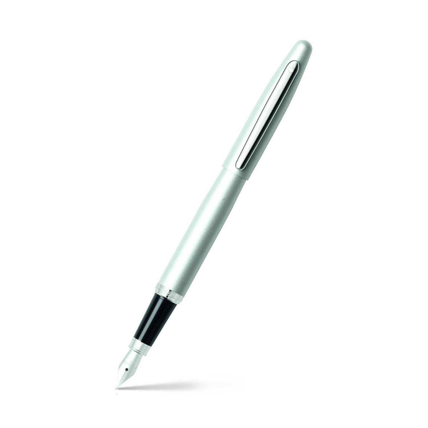 Sheaffer VFM Nickel Plate Trim Fountain Pen - Strobe Silver