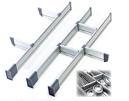 Adjustable Kitchen Drawer Dividers Elegant Aluminum Modular