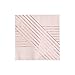 Harlow & Grey Amethyst Party Napkins, 20 Ct, 5” Cocktail Napkins, Disposable Paper Napkins, Dessert Napkins for Birthday, Wedding, Shower, Anniversary, Engagement, Pale Pink w/Rose Gold Stripe
