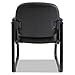 Alera Genaro Series Faux Leather Half-Back sled Base Guest Chair, 25