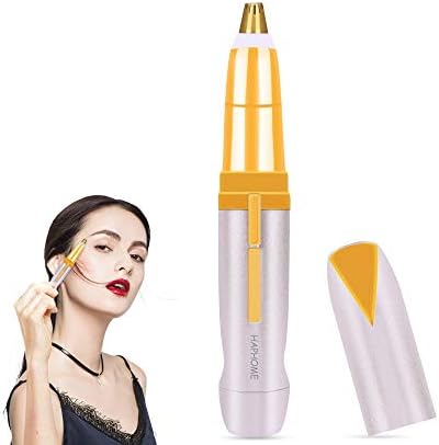 Haphome Painless Eyebrow Hair Remover for Women Best Eyebrow Trimmer, Protable Brows Hair Remover for Good Finishing and Well Touch (Silver)
