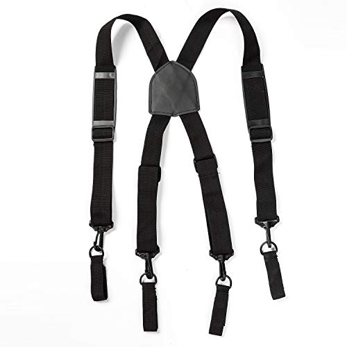 AISENIN Men Tactical Duty Belt Suspenders for Duty Belt with Padded Adjustable and 4 Suspenders Loop Attachment - Thumbnail 5