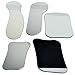 AZDENT Dental Photograpy Mirrors Occlusal 2-Sided Rhodium Plated Glass Intraoral Mirror Reflector Lingual Buccal Mouth Mirrors 5pcs/Set
