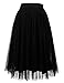 JJ Perfection Women's Tulle Layered A-Line Long Midi Party Skirt