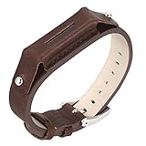 bayite Replacement Leather Bands for Fitbit Flex 2, Chocolate Brown