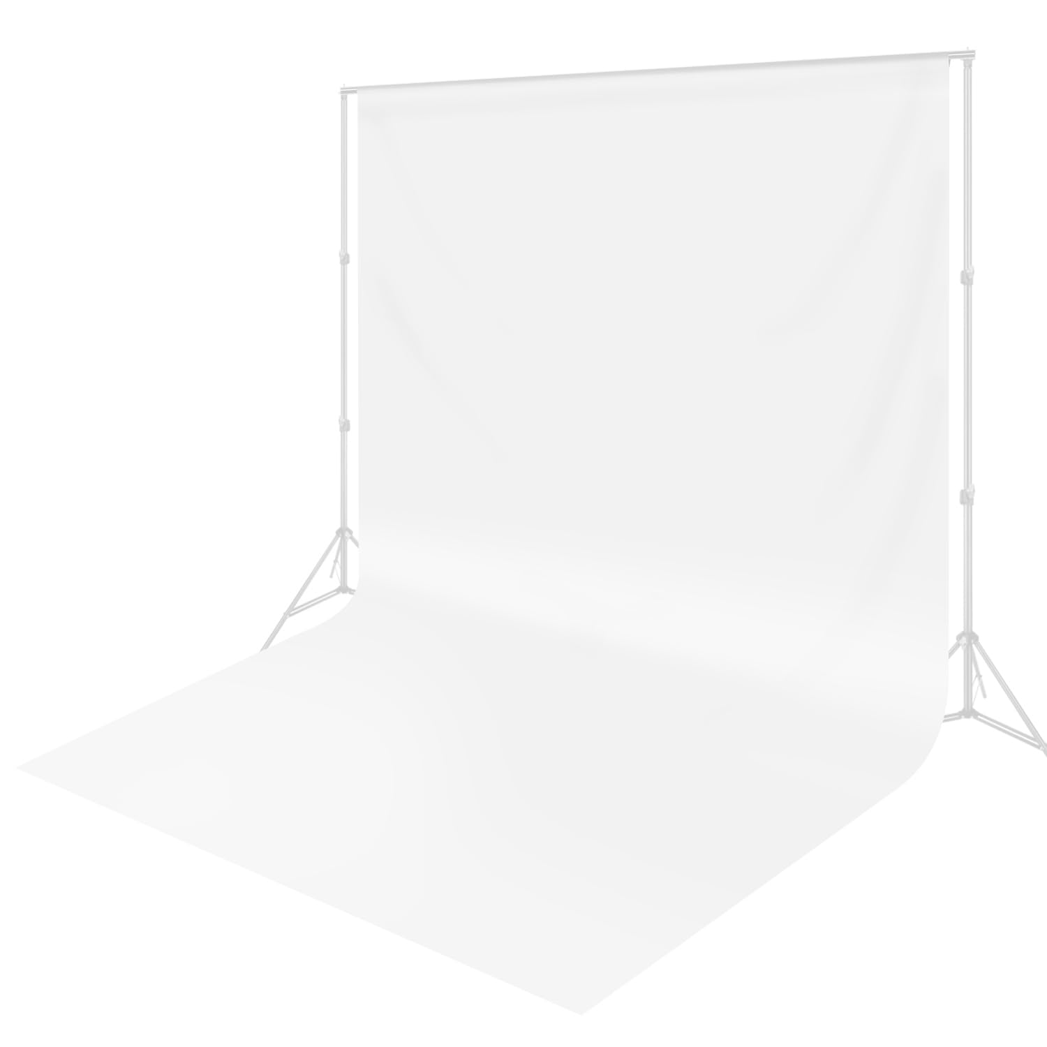 Photo 1 of Linhedai 10 x 20 ft White Backdrop Background White Screen for Photography Video Recording Picture Shooting high Density Polyester Fabric Pure Recording Parties Curtain