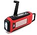 Epica Digital Emergency Solar Hand Crank AM/FM/NOAA Radio, Flashlight, Smartphone Charger with NOAA Certified Weather Alert & Cable-ONE Cable Does All