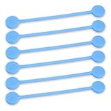TwistieMag Strong Magnetic Twist Ties - The Violets are Blue Collection - Cornflower Blue 6 Pack - Powerful Unique Solution for Cable Management, Hanging & Holding Stuff, Fidgeting, Or Just for Fun!
