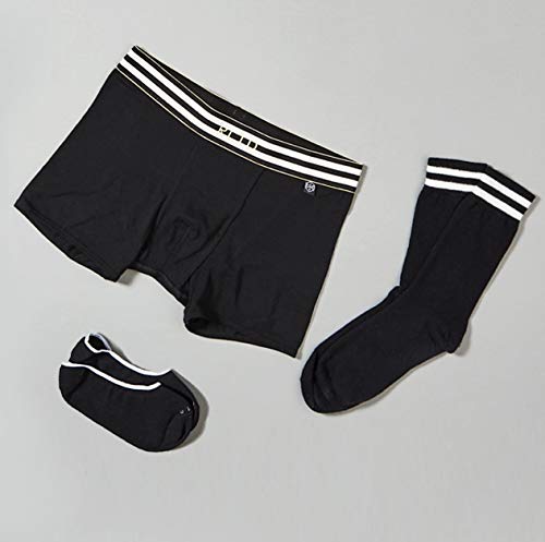 Related Garments Men's Matching Underwear and Sock Set, 30 Piece (10 Pack), Boxer Briefs, No Show and Mid Calf Crew Casual Dress Socks, Colorful Modern Trendy Gift