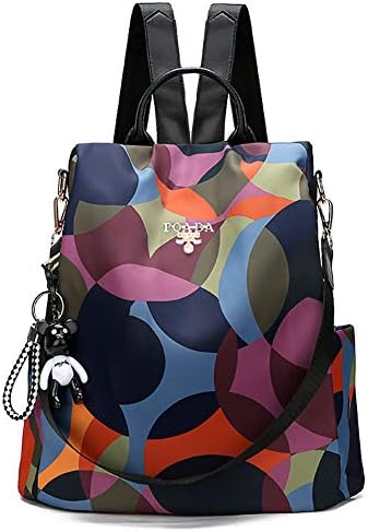 LJFG Backpack Women Oxford Multifuction Bagpack Casual Anti Theft Rucksack for Teenager Girls Schoolbag