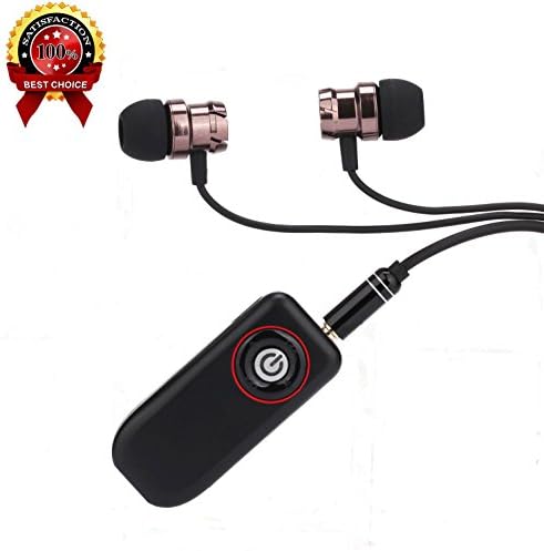 Bluetooth Headset, Walless Wireless Earpiece with Mic Handsfree for iPhone and Android Cellphones (black&amp;D)
