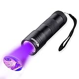 Elecrow 12 LED UV Flashlight Pets Urine and Stains Detector for Spot Scorpions, Authenticate Currency Driver License Official Identification Cards Passports