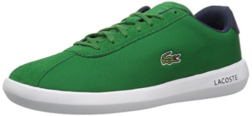 Lacoste Men's AVANCE Sneaker, Green Navy Fabric, 9.5 Medium 