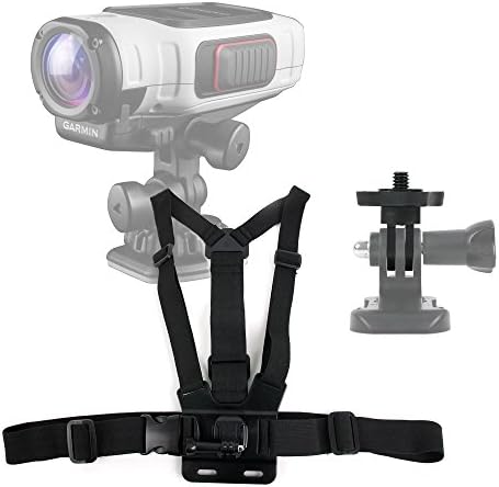 DURAGADGET Premium Quality Garmin VIRB Action Camera Chest Harness Mount - Fully Adjustable Chest Harness Mount With Quick Release-Buckle For NEW Garmin VIRB Elite &amp; Garmin VIRB
