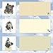 The Best Card Company - 10 Blank Dog Greeting Cards for All Occasions (4 x 5.12 Inch) - Snuggle Pugs AMQ5648OCB-B1x10