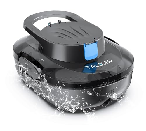 TALOSBO (2026 Upgrade) S1PRO Robot per Piscina Senza Fili, Automatica 120 Min Aspiratore Piscina Fuori Terra, Doppio Motore, Ricarica 2,5 Ore, per Piscine Fino a 100 m², Parcheggio Automatico