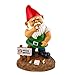 BigMouth Inc Garden Gnome, Funny Lawn Gnome Statue Garden Decoration (Smoking Gnome)