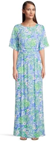 lilly pulitzer moana maxi dress Lilly Pulitzer NWT Moana Maxi Dress Boca Blue Sea What I Sea