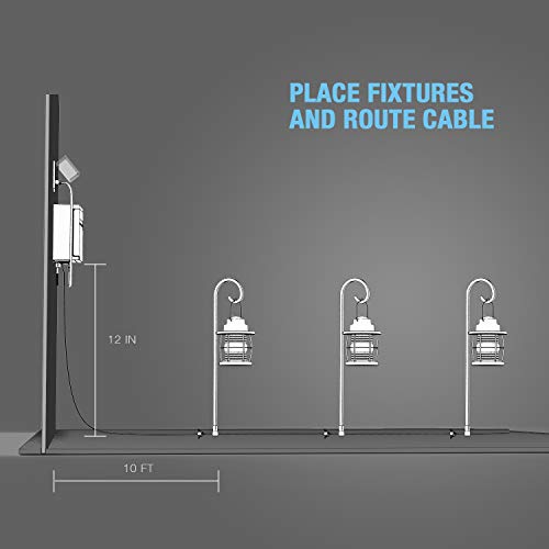 GOODSMANN Low Voltage Transformer 300 Watt with Timer, Photo Eye Sensor