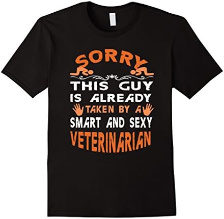 Men's Sorry this guy is already taken by a Smart and Sexy Veterina 2XL Black