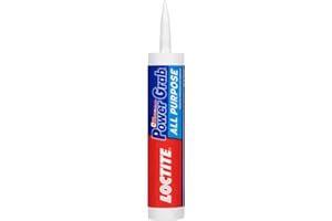 Loctite Power Grab Express All Purpose Construction Adhesive, 9 fl oz Cartridge, 1 Pack - Versatile Construction Glue for Cement, Tile, Wall & More