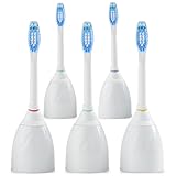 Smile 360 Sonic Replacement Brush Heads, 5 Count - Compatible with Philips Sonicare Power Toothbrushes