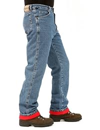 Jean térmico estilo bosque de Wrangler para hombres resistente.