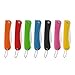 Tyjie Fruit Knifes Set Mini Folding Ceramic Handle Survival Knife Kitchen Tool Letter Opener Stationery Cutter Kit Random Color (7 Pack)