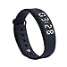 OKSPORT Smart Bracelet Watch Fitness Sports Activity Tracker Pedometers Long Standby Display Steps Distance Calories Burned Temperature Timer Health Sleep Monitor (Black)
