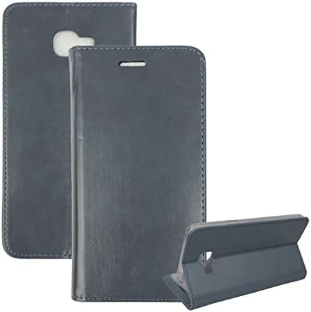 Samsung Galaxy C5 [Madan] New PU Leather Diary Book Wallet Flip Smart Stand Protective Case Cover With Card Slots (Blue)