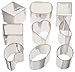 Ateco 9 pc Petit Four Stainless Steel Cutter Set