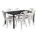 Novogratz Memphis Rectangular Dining Table, Black