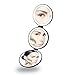 butyface Rechargeable Lighted Travel Makeup Mirror, 1X, 5X and 10X Magnifying Mirror with Lights, Tri-fold Compact Vanity Mirrors Folding Travel Mirror with LED Lights