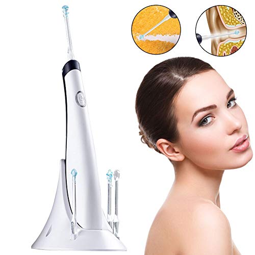 Ear Wax Removal Kit, Ear Cleaner, Electric Earwax Removal Tools, Ear Vacuum Cleaner, Soft Silicone,4 Types Ear Spoons, with LED Light Powerful Suction, Safe & Comfortable for Adults/Kids
