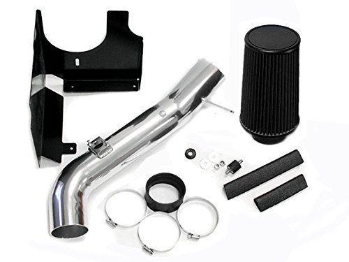 Heatshield cold AIR Intake KIT FIT 2001-2004 Chevrolet Silverado/GMC Sierra 2500HD 3500 6.6 6.6L Duramax Turbo Diesel ENGINE (BLACK)