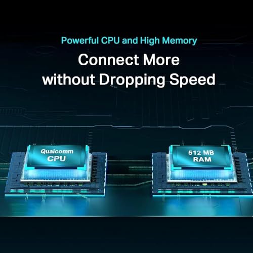 TP-Link Archer AX55 AX3000Mbps WiFi 6 Router, WiFi Router, Gigabit Ports, Internet Booster, WiFi Booster, Ultra-Low Latency, 160MHZ Bandwidth, EasyMesh, WPA3, Ideal for Gaming, Compatible with Alexa
