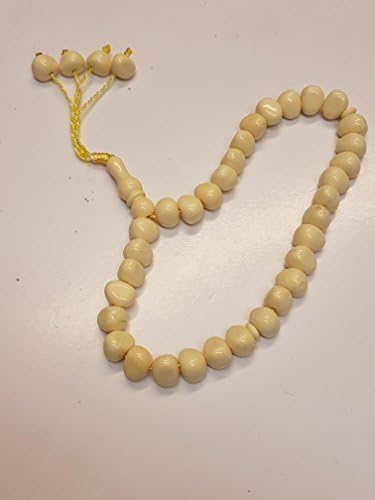 Tasbeeh and Thikr Ivory worry beads 33 Bead with Tassles by THIKR