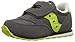 Saucony Jazz Hook & Loop Sneaker (Toddler/Little Kid), Grey/Citron, 9.5 M US Toddler