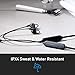 Phiaton BT 120 NC Qualcomm Bluetooth Wireless Active Noise Cancelling Earbuds – Neckband Headphones with Inline Control and Microphones, BT Earphones with Noise Cancellation and IPX4 Water Resistant