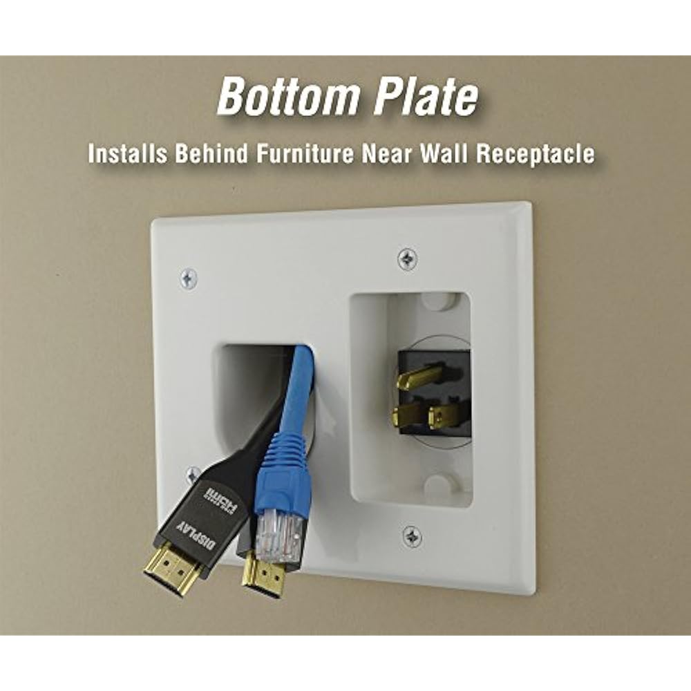 503323WHKIT Flat Panel TV Cable Organizer Kit Power