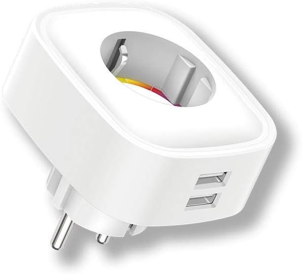 Enchufe wifi inteligente con medidor de consumo y 2 USB Energeeks