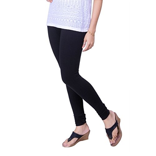 lux lyra women's black churidar leggings mf-36
