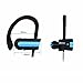 CakFun Running Headphones, Sports Portable Bass Wireless Headsets HD Stereo Earphones Sweatproof Earbuds with Long Battery Life for Powerbeats Gym Workout for Iphone and Android Phones - Blue