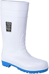 Portwest FW95 Mens Steel Toe Cap Safety Wellington Boots White 43 view 1