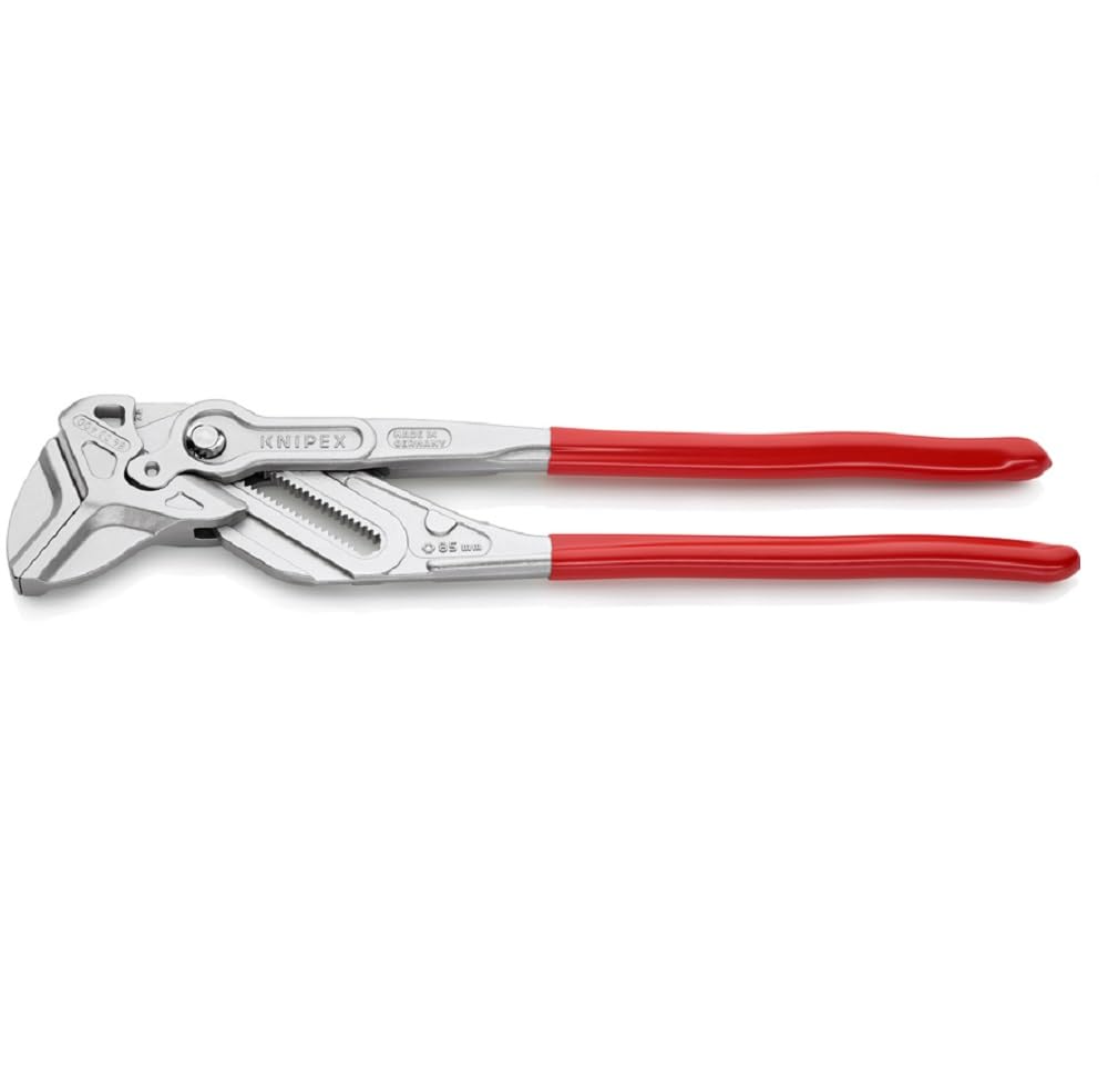 KNIPEX Pliers Wrench, Chrome-Plated, 400 mm, Grips Continuously up to 68 mm, Fine Adjustment by Button Push, Adjustable Wrench, 86 03 400 โ image 1