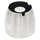 Stainless Steel Ashtray - Modern Design Ash Holder for Indoor Outdoor, Desktop, Home, Casinos - Silver