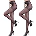 Deksias Women Crotchless Tights for Sex (Black 2 Pairs)
