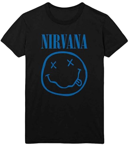 Amazon.com: Nirvana Men's Smile One Sided Slim Fit T-shirt Large
